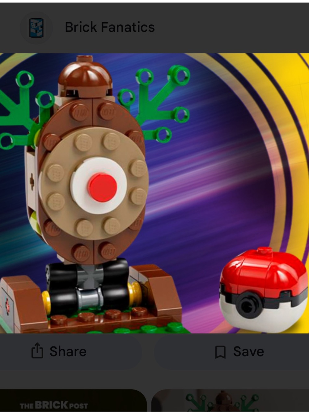 LEGO Pokémon Tangrowth and Poké Ball